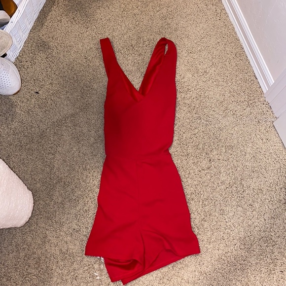 Pants - Small red romper